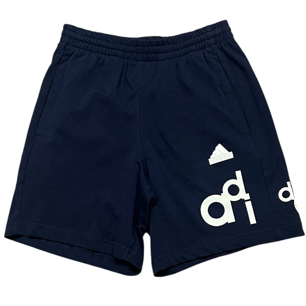 Adidas Men’s Blue Graphic Logo Shorts NWT Size Small